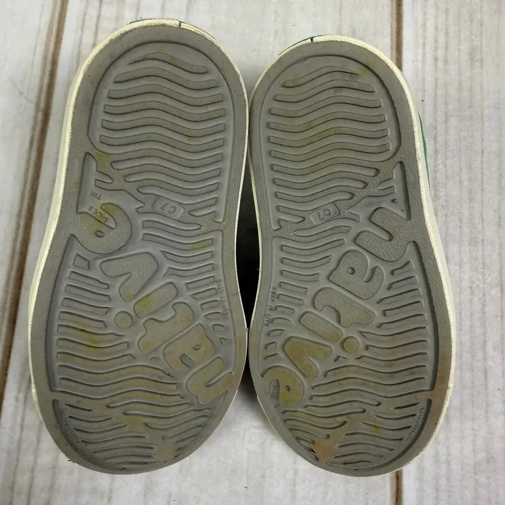 Native Shoes Jefferson Child Size C7 Grey Green Slip On Water Shoes Toddler Kids